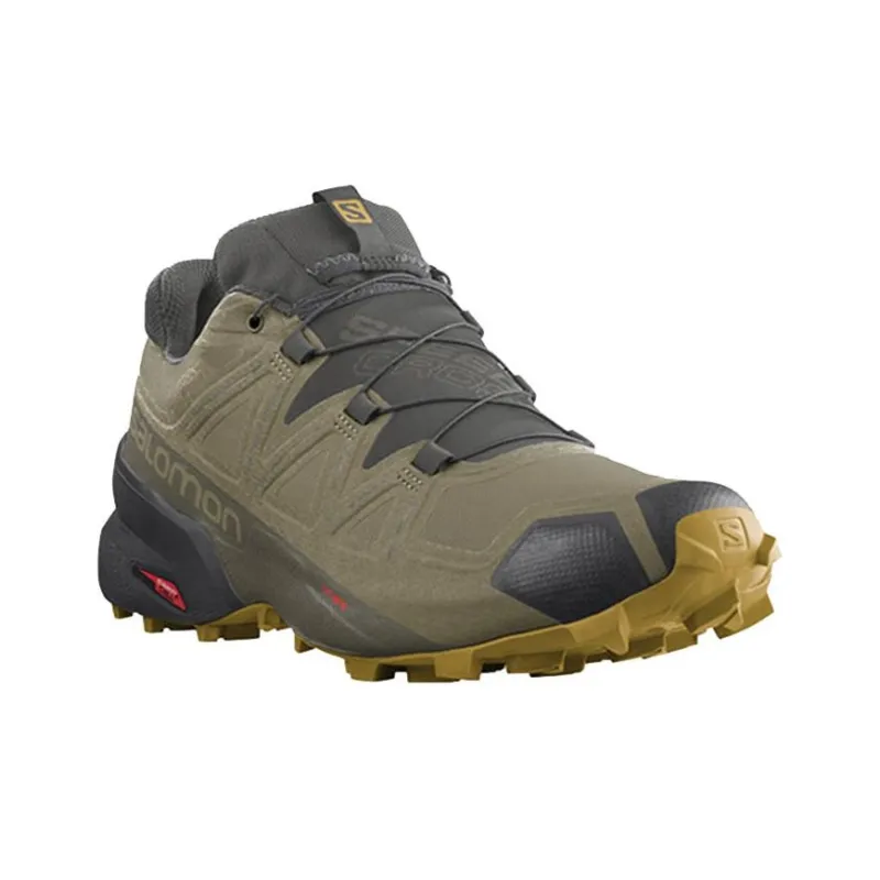 SALOMON Speedcross 5 Running Shoes Men Low-Top Olive Green-1