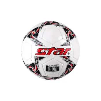 Star Size 3 Soccer PU Hand-Stitched Soccer Ball Kids' White Black Red