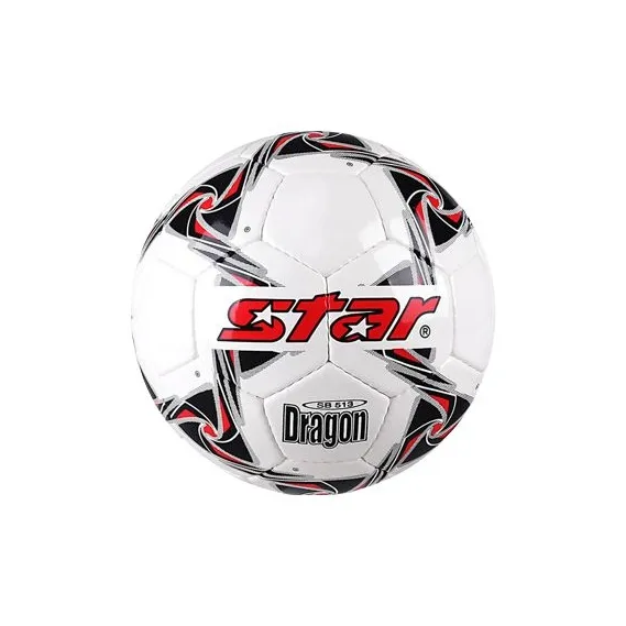 Star Size 3 Soccer PU Hand-Stitched Soccer Ball Kids' White Black Red-0
