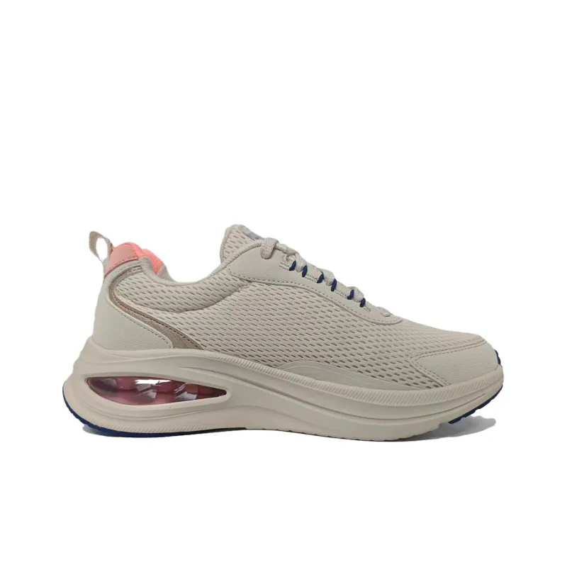 Skechers Cushioned Slip Resistant Low Top Casual Running Shoes Women's Beige-1