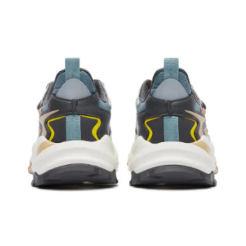 Erke Xun From The Battlefield Low-Top Chunky Sneakers Men's White Gray-3