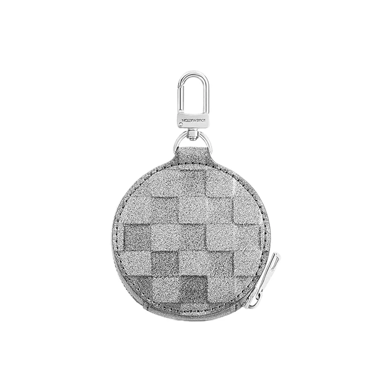 LOUIS VUITTON Trio Pouch Glitter Silver-3