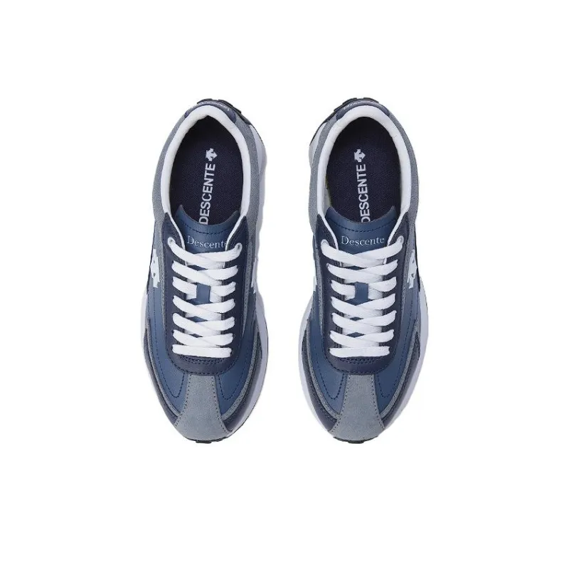 DESCENTE Cron Racer Cushioning Wear Resistant Low Top Skateboard Shoes Unisex Blue-4