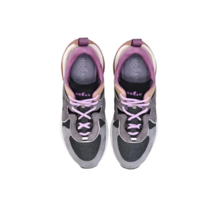HOGAN H597 Low-top Suede Sneakers-4