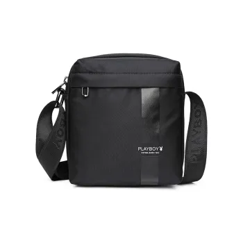 Playboy Fabric Shoulder Bag Regular Men's Black