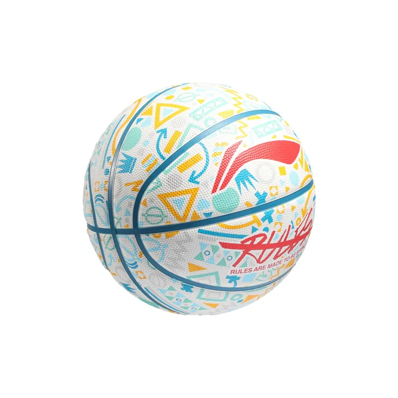 LiNing Rubber Basketball Ecru Size 7 Training Unisex-8