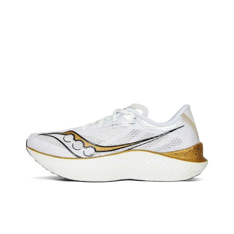 Saucony Endorphin Pro 3 Low Top Running Shoes Men's White Gold-6