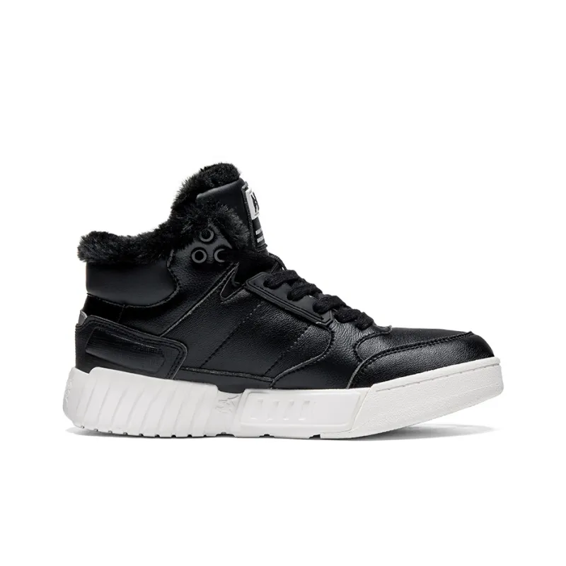 Kappa Mid Top Skateboard Shoes Unisex Black-1