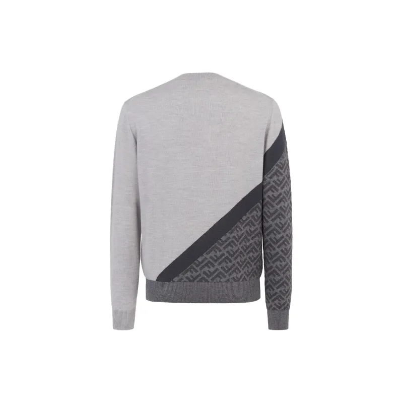 FENDI Sweaters Men Gray-1