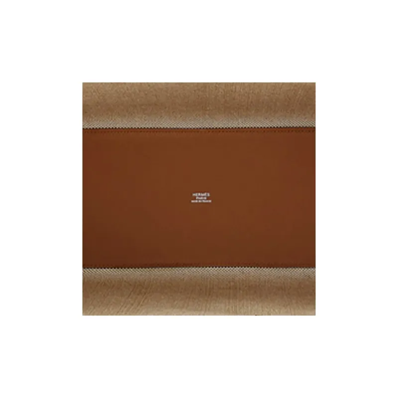 HERMES Cabas H En Biais 40 Bag Feu/Framboise/Nata-4