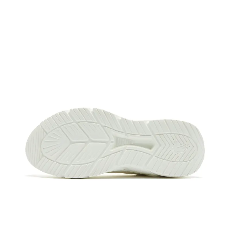 QIAODAN Cushioning Wear Resistant Low Top Running Shoes Men's Ivory Float Stone Color-4