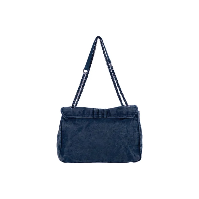 UNITE STAR Denim Tote Crossbody Bag Shoulder Bag Medium Size Women's Black Denim/Denim Blue/Dark Blue-13