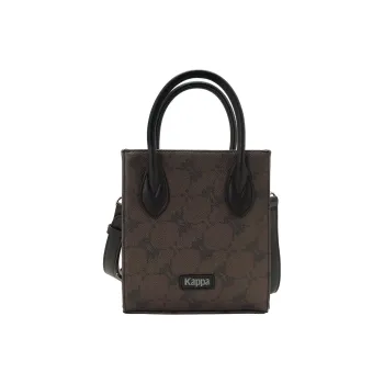 Kappa Matte Leather Handbag, Shoulder Bag, Commuter Vertical Crossbody Bag Trumpets Women's Hazelnut Brown