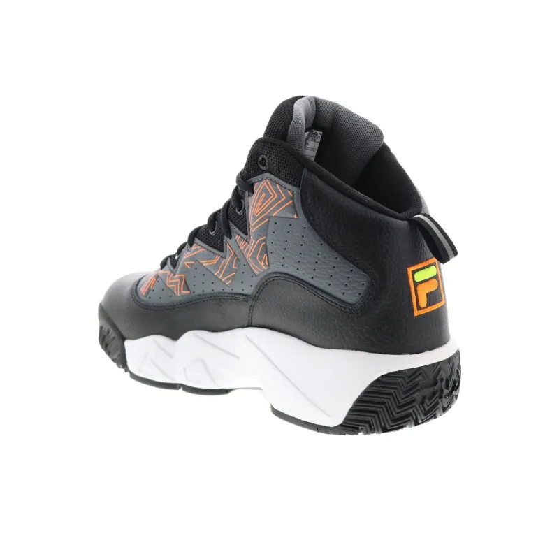 FILA Mashburn Cushioning Mid-Top Basketball Shoes Men's Black-3