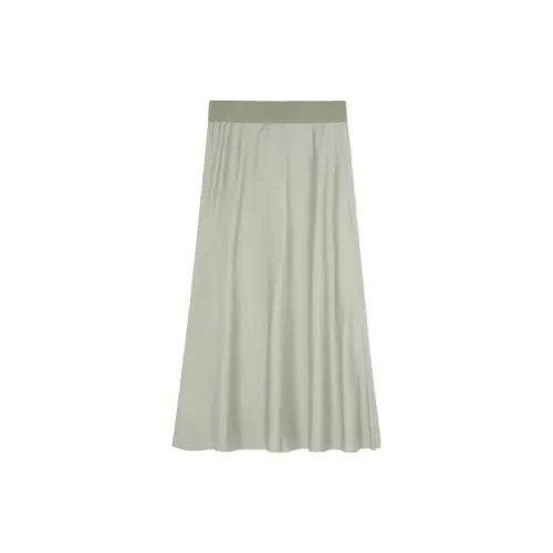 CLUB MONACO Casual Long Skirts Women's Light Green C3MTP