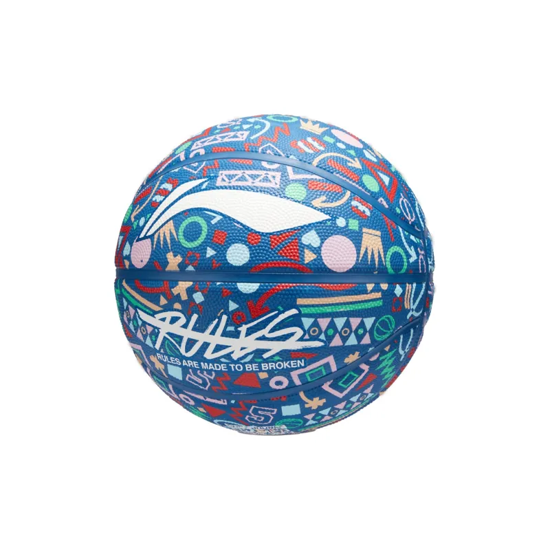 LiNing Rubber Basketball Blue Color Size 7 Training Unisex-22