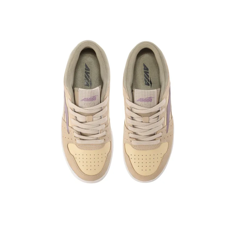 AVIA 825R Series Low Top Skateboard Shoes Women's Beige Yellow Purple-4
