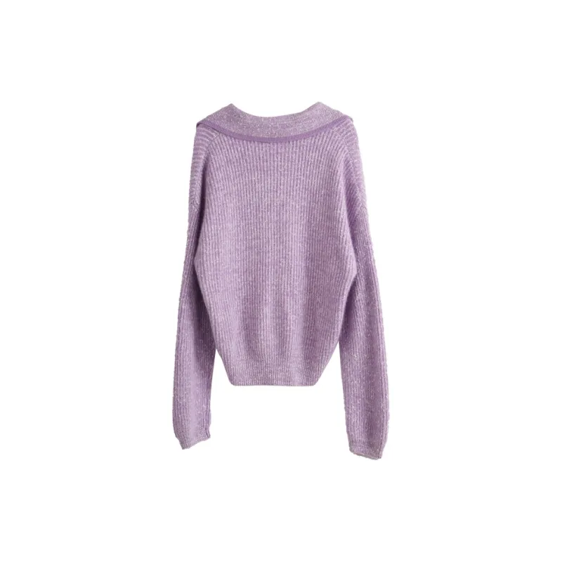 Olrain Sweaters Women's Purple-1