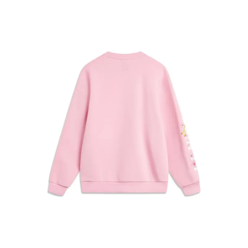 LiNing Sports Life Collection Sweatshirt Women's Sheer Pink-1