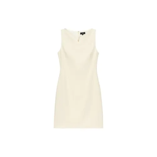 THEORY Sleeveless Dresses Women's Off White