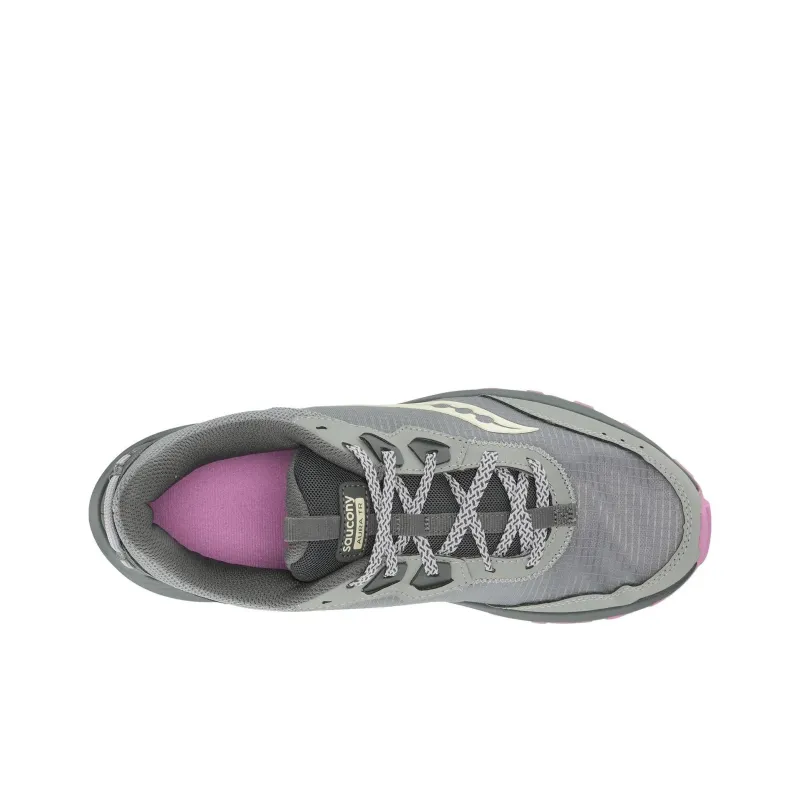 Saucony AURA TR Slip Resistant Low Top Running Shoes Women's Gray Pink-3