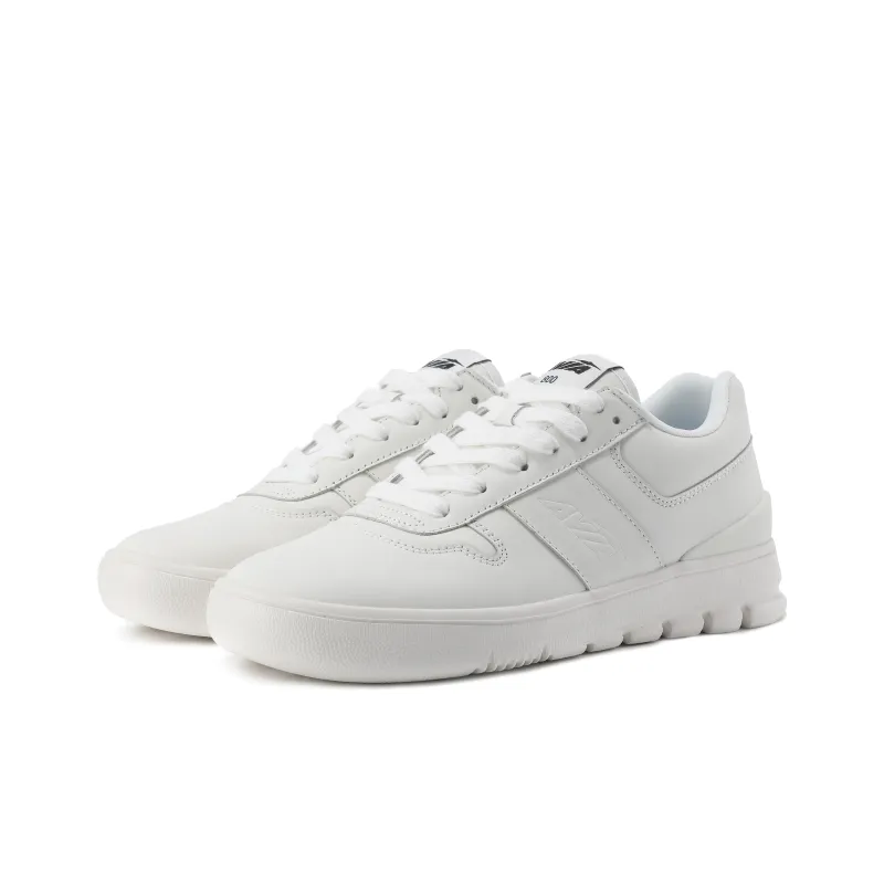 AVIA 800 Series Cushioning, Wear Resistant Low Top Skateboard Shoes Women's White-3