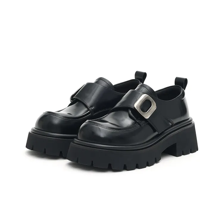 MASOOMAKE Loafers Women's Low Top Tranquil Black, Dark Brown-1