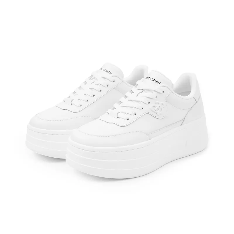 ANN ANDELMAN Arcade Blanc Height Increasing Low Top Skateboard Shoes Women's-2
