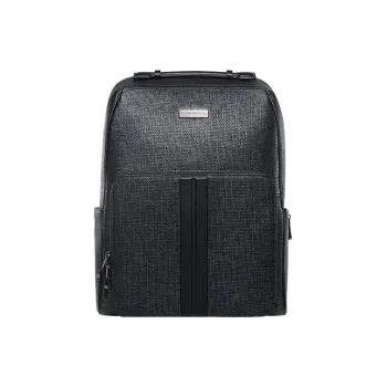 SAMSONITE LEGENDA Cow Leather Backpack Regular Unisex Charcoal Gray
