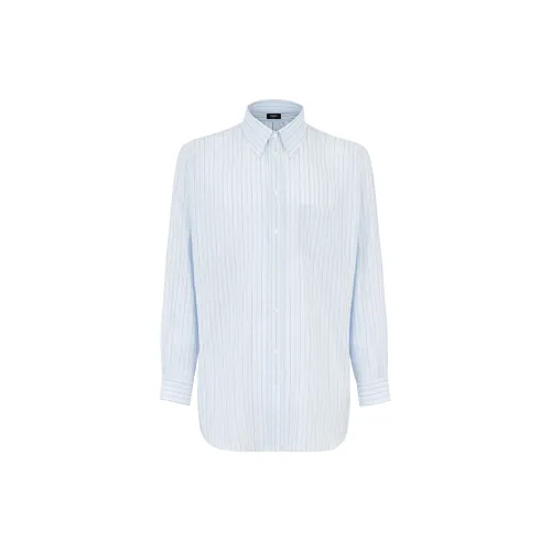 FENDI Shirts Men Light Blue