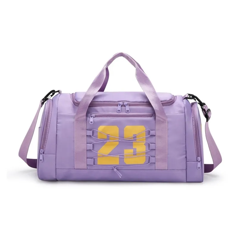 KAKAXI Nylon Shoulder Bag Crossbody Bag Gym Bag Medium Size Unisex Green/Dark Purple/Gray/Blue/Pink/Purple/Black-12