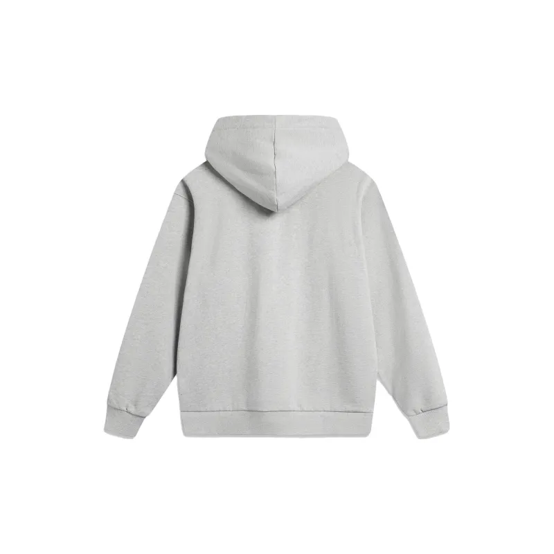 LiNing Weekend Youth Sweatshirt Unisex Heather Gray Light Smoke Gray-1