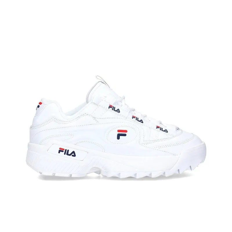 FILA D Formation Abrasion Resistant Low Top Chunky Sneakers Men's White-1