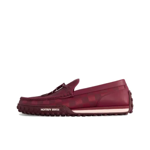 LOUIS VUITTON RACER Gommino Loafers Men Red