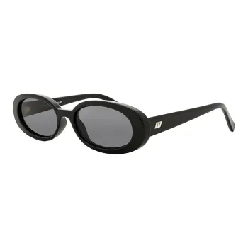 Le Specs Oval Sunglasses Women's Black