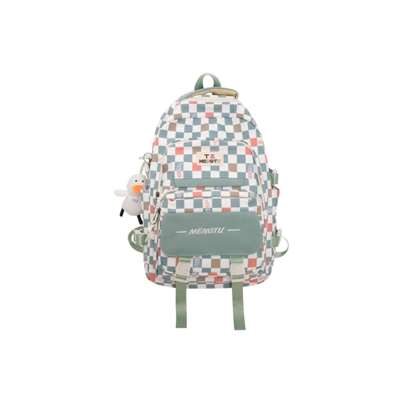 NIGEER Nylon Backpack Regular Women's Black/Green/Purple-6
