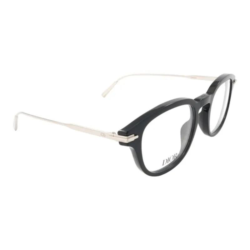 DIOR Acetate Irregular Shape Eyeglass Frames Men's Black-1