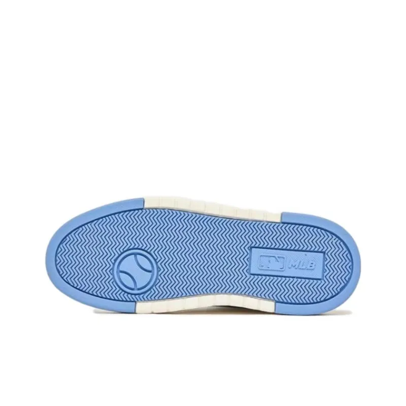 MLB Chunky Liner Basic Anti Slip Wear Resistant Mid Top Skateboard Shoes Unisex Blue White-4