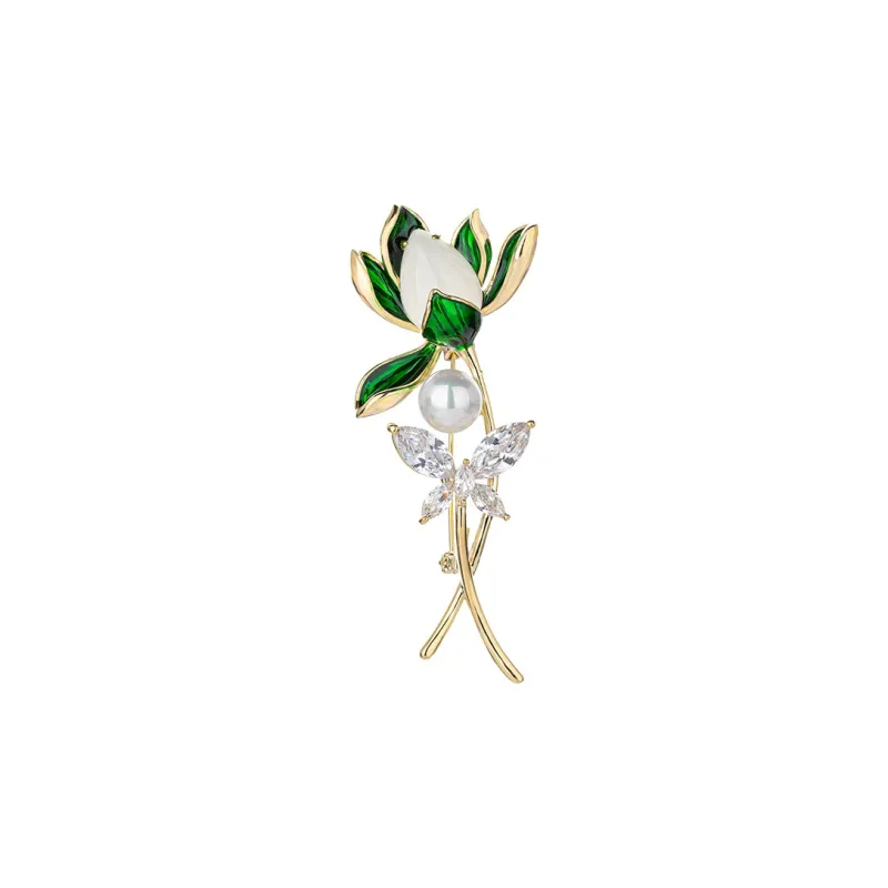 QLADY Freshwater Pearl Brooches Women's-0
