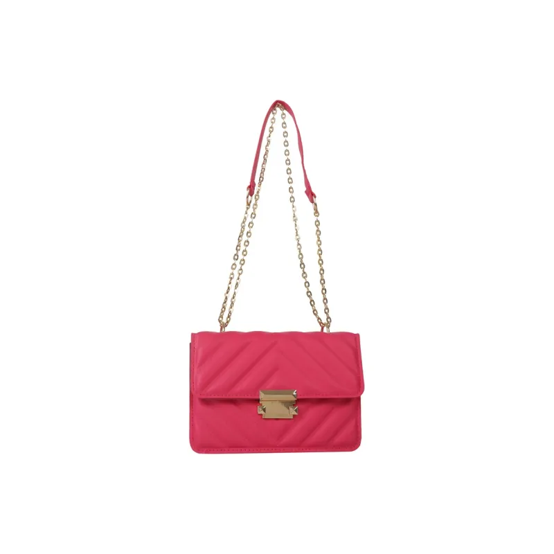 NOMK PU Shoulder Bag Women's White/Rose Red/Khaki/Green/Black-4