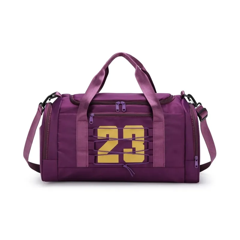 KAKAXI Nylon Shoulder Bag Crossbody Bag Gym Bag Medium Size Unisex Green/Dark Purple/Gray/Blue/Pink/Purple/Black-3