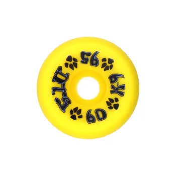 DOGTOWN Skateboard Wheels Land Surfboards 60mm X 95a-Yellow