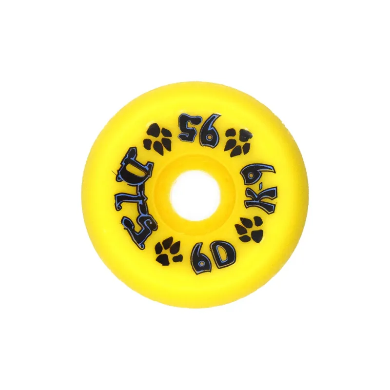 DOGTOWN Skateboard Wheels Land Surfboards 60mm X 95a-Yellow-0