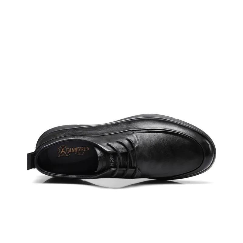 Strongman 3515 Men's Spring And Fall Business Commute Leather Shoes Men's Unlined Shoes For Youth-2