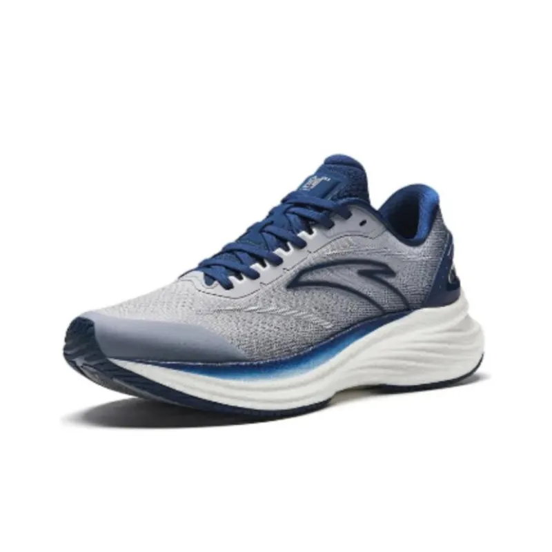 Anta Cushioning Wear-Resistant Low-Top Running Shoes Men's Gray Blue-1