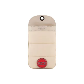 GIORGIO ARMANI Polyamide One Shoulder Crossbody Cell Phone Pouch Women's Light Brown
