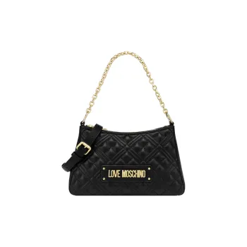 LOVE MOSCHINO PU Hobo Bag, Handbag, Shoulder Bag Women's Black