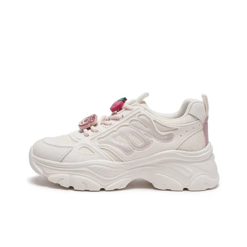 Disney X Hotwind Toy Story Series Chunky Sneakers Women's Low-Top Beige/Pink