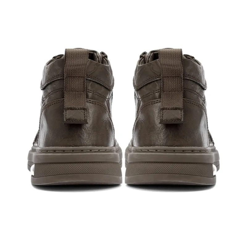 YEARCON Anti-Slip Wear-Resistant High-Top Skateboard Shoes Men's-8