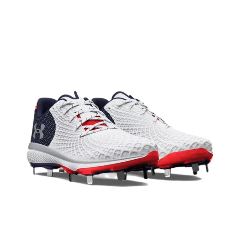 Under Armour Ua Glyde 2 Mt Le Softball Cleats 'White Black Red' Women's-2